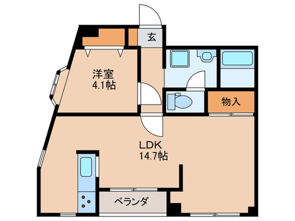 ポプリ蓮沼の物件間取画像